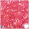 BeadTin Pink Transparent 18mm Heart Plastic Pony Beads (24pcs)